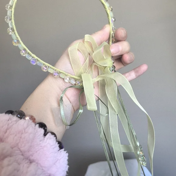 handmade crystal headband - Picture 5 of 5